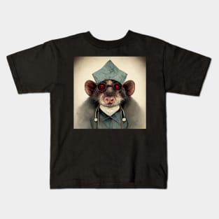 Doctor Rat Face Weird Halloween - best selling Kids T-Shirt